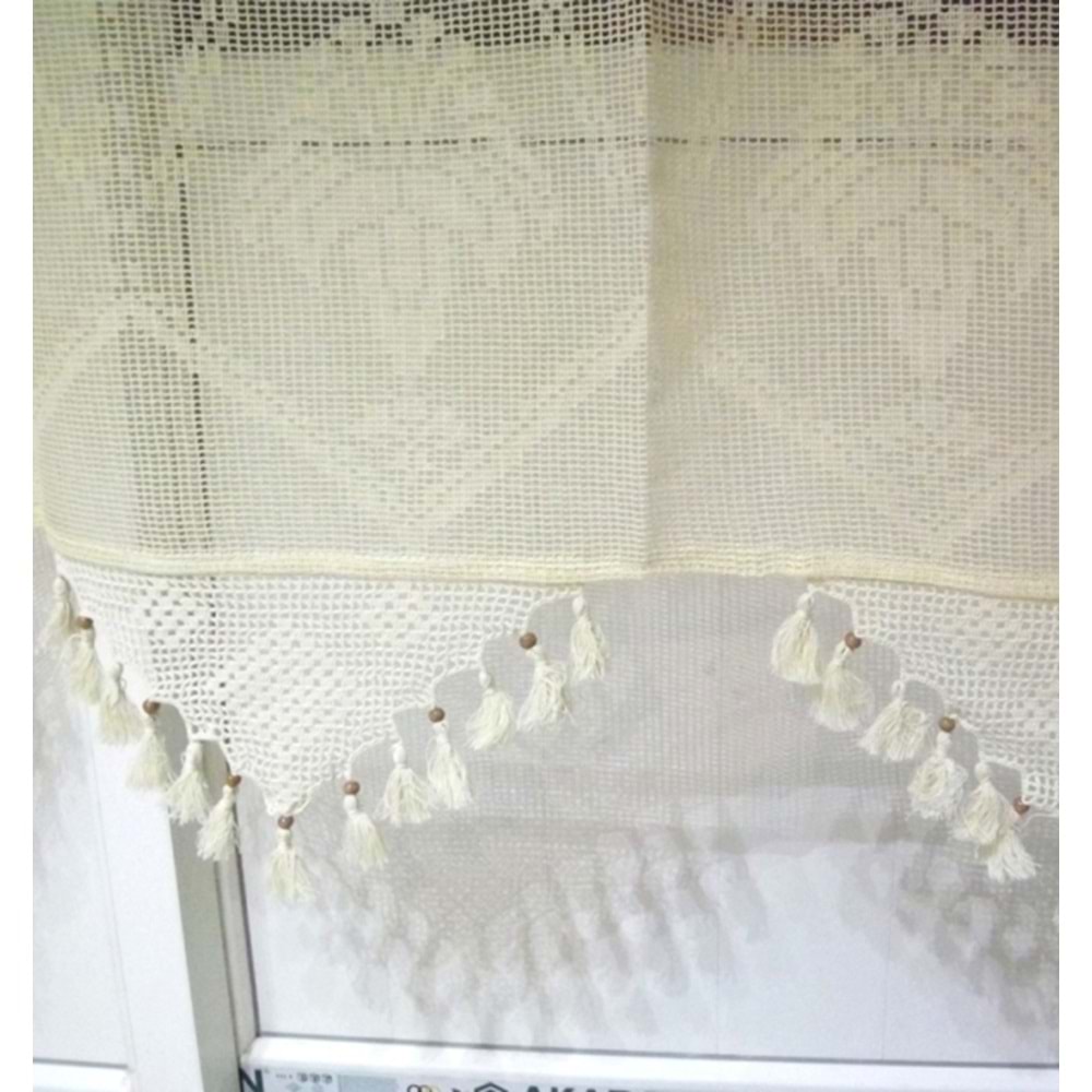 El İşi Dantelli Buldan Perdesi (140*300)