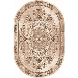 Brillant Latex Oval Kaymaz Taban Halı-BEST HLE11308.804-(130x190)
