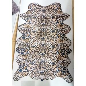 Acassia Home Baskılı Kaymaz Deri Taban Leopar Post (160x200)