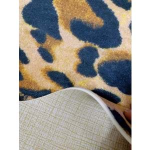 Acassia Home Baskılı Kaymaz Deri Taban Leopar Post (160x200)