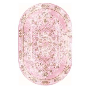 Brillant Latex Oval Kaymaz Taban Halı-BEST HLE11308.803-(130x190)