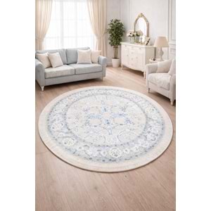 Brillant Latex Yuvarlak Kaymaz Taban Halı-SARMAŞIK HLD11309.801-(150Q)