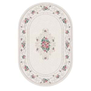 Brillant İpek Latex Oval Kaymaz Taban Halı-EVELY HJE11697.801-(150x230)
