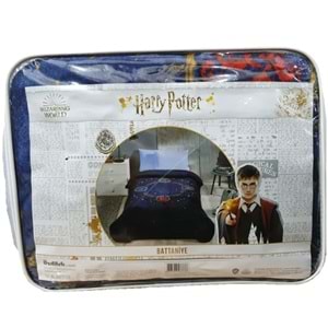 Özdilek Lisanslı Tek Kişilik Çocuk Battaniye (155x215)-Harry Potter Lacivert