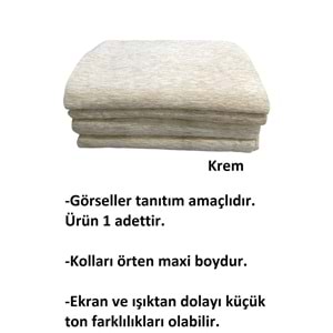 Mandaş 1 Adet Şönil Dokuma Kaymaz Maxi Koltuk-Çekyat Örtüsü(180x300)-Krem