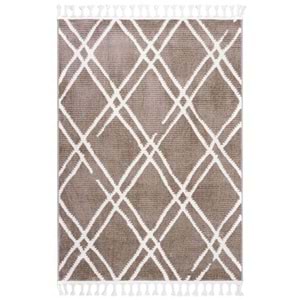 Mandaş Halı Cool CL04 Beige İskandinav Peluş Dokulu Makine Halısı - 80X150CM