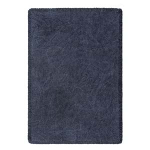 Mandaş Halı Rustik RS01 Blue Dört Tarafı Saçaklı Pamuklu Yıkanabilir Kilim - 120X180CM
