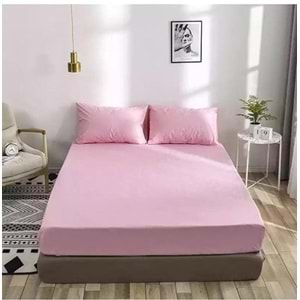 Özlü Fitted Lastikli Tek Kişilik Çarşaf Seti (100x200)-Pudra
