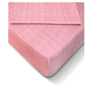 Özlü Fitted Lastikli Çift Kişilik Çarşaf Seti (160x200)-Pudra
