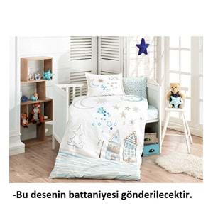 Özdilek Desenli Stella Bebek Battaniyesi (100x120)-Mavi