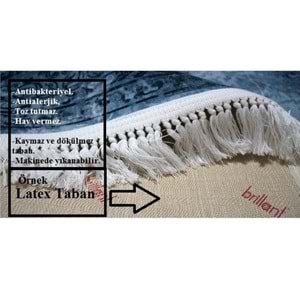 Brillant İpek Latex Kaymaz Taban Çocuk Halısı-BIRD HJ11715.801-(130x190)