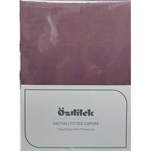 Özdilek Colourist Fitted Lastikli Tek Kişilik Çarşaf Seti (100x200)-Mürdüm