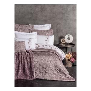 Cotton Box Platınıum Çift Kişilik Yatak Örtüsü Seti Theresa pudra