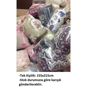 Full Öğrenci Seti, Fitted Çarşaflı Tek Kiş Nevresim Tk+Yorgan+Yastık - Lila Gri