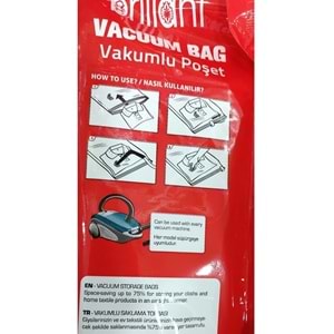 Brillant Vakumlu Hurç, 3lü Set, Jumbo Boy 73x130