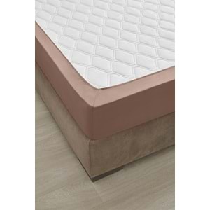 Özdilek Colourist Fitted Lastikli Çift Kişilik Çarşaf Seti (160x200)-Toprak Kahve