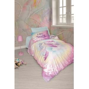 Cotton Box Junıor Ranforce Tek Kişilik Nevresim Takımı Lastikli Çarşaflı- Sırena Mınt
