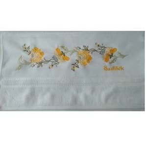 özdilek nakışlı havlu 50*90 Nergis beyaz