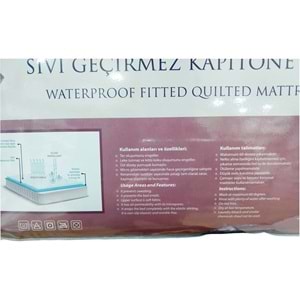 Bassalini Home Kapitoneli Fitted Sıvı Geçirmez Battal Tek Kişilik Alez (117x200+30)