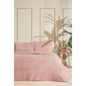 Özdilek Modern Line Çift Kişilik Battaniye Seti (220x240)-Piramit Pudra