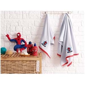 Özdilek Lisanslı -Spiderman Gri- 2 Parça Banyo Seti
