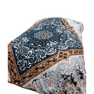 Merinos Fashion Çift Kişilik Vizon Battaniye (200x240)-Azul Petrol