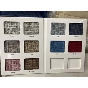 Arlisa jakarlı Kare Cizgili Streçh Maksi Koltuk Örtüsü 3+3+1+1 Bordo