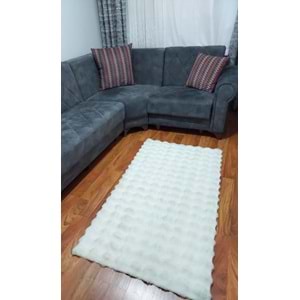 Mandaş Tekstil Lüks Peluş Tavşan Tüyü Post Halı M2 (A+ Kalite)-Özel Ebat