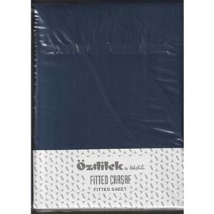 Özdilek Colourist Fitted Lastikli Battal Çift Kişilik Çarşaf Seti (180x200)-İndigo