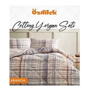 Özdilek Cottony Yorgan Seti Tek Kişilik (160x240)-Arancia