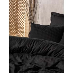 Cotton Box Plaıd Ranforce Çift Kişilik Nevresim Takımı SİYAH