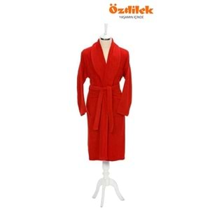 Özdilek Tek Bornoz Şalyaka-Colourist Kırmızı (XL Beden)
