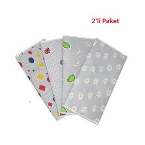 2li Paket Mandaş Lüx Süngerli Ütü Masası Kılıfı Örtüsü Bezi (140x52)