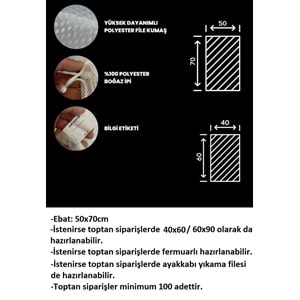 3lü Standart Çamaşır Yıkama Filesi (50x70)