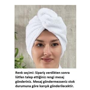6 Adet Gold Kulcu Pamuk Dokuma Havlu Saç Bonesi