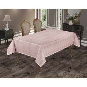 Beytuğ Golden Laurel Tablec Loths Masa Örtüsü 140*180 Pudra