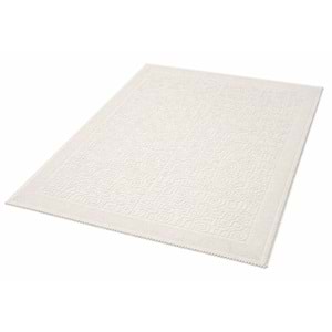 Pamuklu Bukle Lüks Kilim (140x200)-Spiral Krem