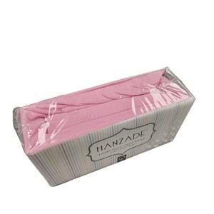 Hanzade %100 Pamuk Penye Lastikli Çift Kişilik Çarşaf Seti (160x200+30) - Pembe