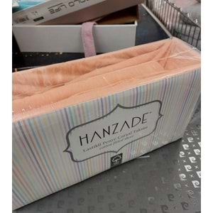 Hanzade %100 Pamuk Penye Lastikli Çift Kişilik Çarşaf Seti (160x200+30) - Somon