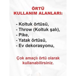 Alinda Pamuklu Kaymaz Terletmez Koltuk Örtüsü (170x230)