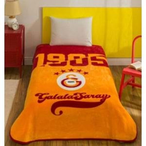 Taç Taraftar Lisanslı Tek Kişilik Battaniye (160x220)-GALATASARAY ŞAMPİYON