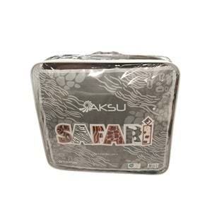 Aksu Safari Çift Kişilik Ultra Yumuşak Embos Vizon Battaniye (200x240)-Leopar Koyu Kahve Siyah
