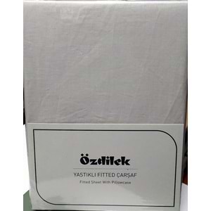 Özdilek Colourist Fitted Lastikli Tek Kişilik Çarşaf Seti (100x200)-Vanilya