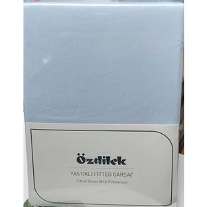 Özdilek Colourist Fitted Lastikli Tek Kişilik Battal Çarşaf Seti (120x200)-Marina