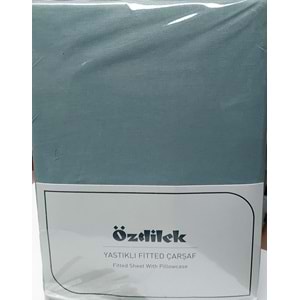 Özdilek Colourist Fitted Lastikli Battal Çift Kişilik Çarşaf Seti (180x200)-Çağla Yeşili
