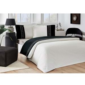 Özdilek Ranforce -Destaque Siyah- Çift Kişilik Nevresim Takımı