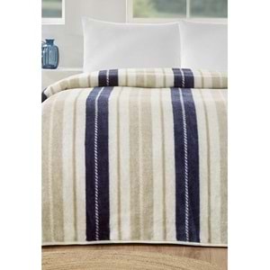 Özdilek Prime -Marine Line Bej- Çift Kişilik Battaniye (200x240)