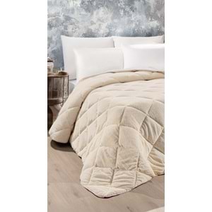 Ogi Home Welsoft Yorgan Çift Taraflı Çift Kişilik (195x215) - Krem