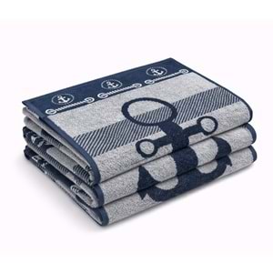 Özdilek 3LÜ SET Summer Heat Sailor Mutfak Havlusu (30x50)-Gri