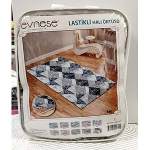 Evneşe 4m2 Lastikli Halı Örtüsü Desenli S90